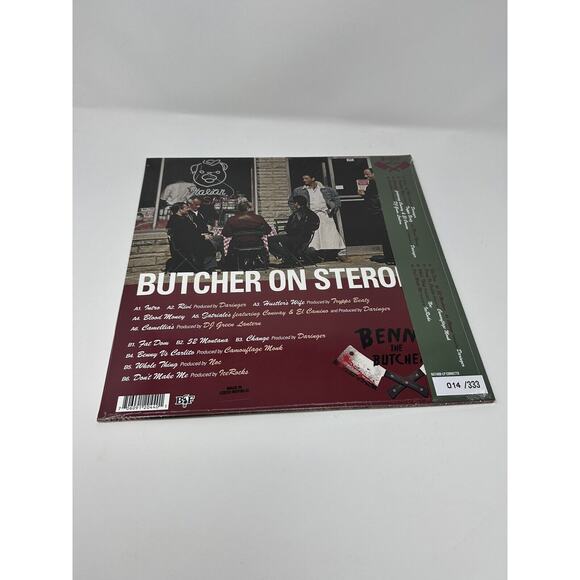 Butcher On Steroids Splatter Colored LP Sealed LE /333 w Numbered Obi - Picture 4 of 5